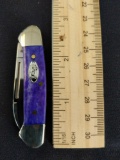 W. Rr. Case & Sons Cutlery Co., Item NO. 27763, Ultra Violet Bone, Smooth Baby Butterbean, 62132 SS