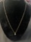 Diamond Solitaire Pendant Set in 14K Yellow Gold