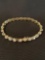 14K Yellow Gold Tennis Bracelet With 25 Round Diamonds 4.00 ct. tw