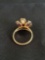 Amethyst and Opal Cocktail Ring