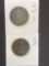1 Lot of 2 Seated Liberty Quarter Dollars