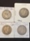 1 Lot of 4 Barber Quarters