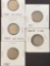 1 Lot of 5 Barber Nickels
