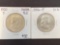 1 Lot of 2 Franklin Silver Half Dollars
