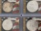 1 Lot of 4 Silver Eagles