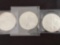 1 Lot of 3 Walking Liberty Silver Dollars