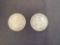 1 Lot of 2 Seated Half Dollars