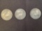 1 Lot of 3 Columbus Half Dollars