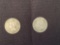 1 Lot of 2 - 3 Cent Silver Coins