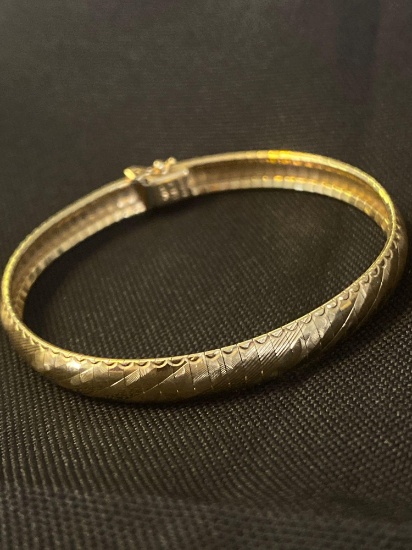 7" Gold Fashion Bracelet, 14 K Yellow Gold