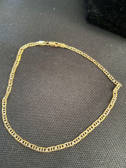 14K Yellow Gold Ladies Fashion Bracelet, 8"