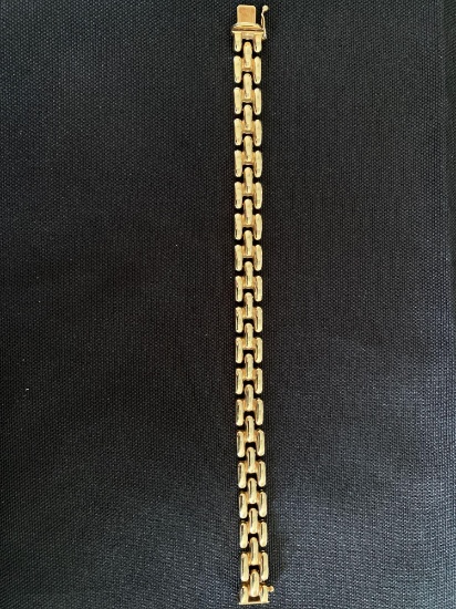 14K Yellow Gold 7" Ladies Fashion Bracelet