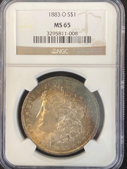 1883 O Morgan Silver Dollar