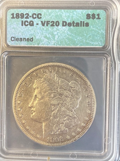 1892 Carson City Morgan Dollar
