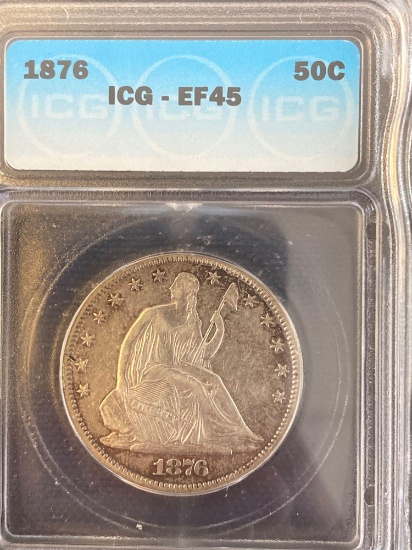 1876 Seated Liberty Half Dollar