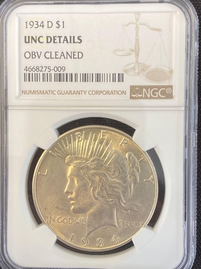 1934-D Peace Dollar