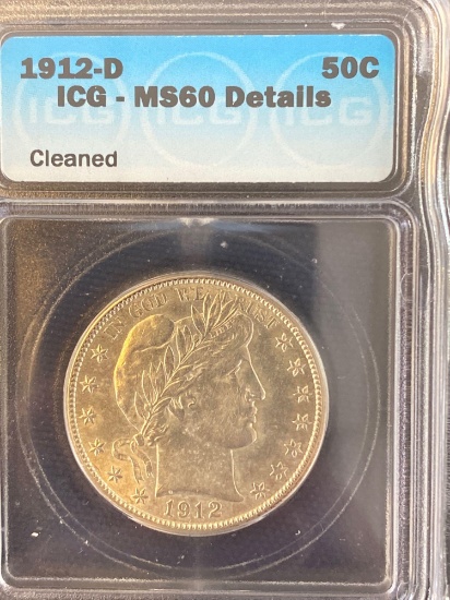 1912-D Barber Half Dollar