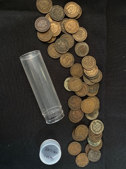 1 Roll of Approximately 50 Indian Cents