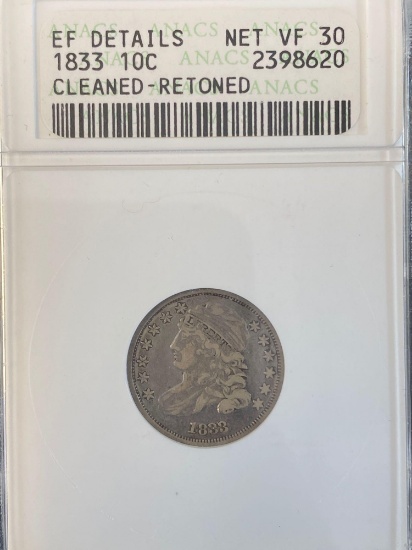 1833 Capped Bust Dime