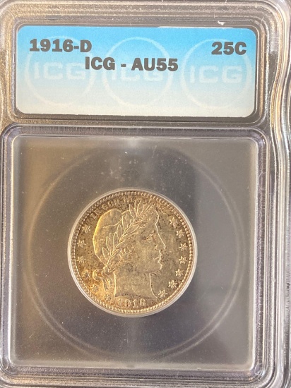 1916-D Barber Quarter