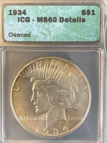 1934 Peace Dollar