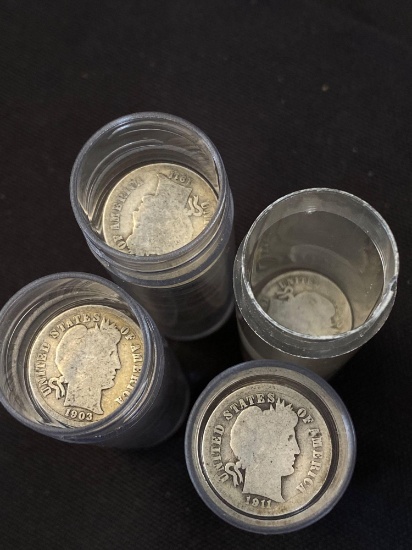 1 Lot of 170 Barber Dimes