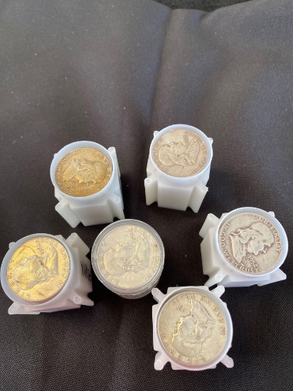 1 Lot of 120 Franklin Silver Half Dollars
