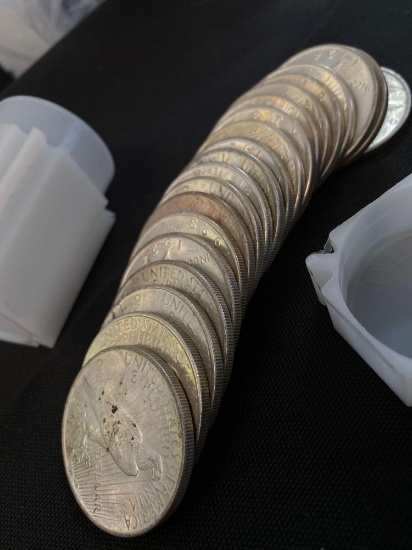 1 Lot of 20 Peace Dollars