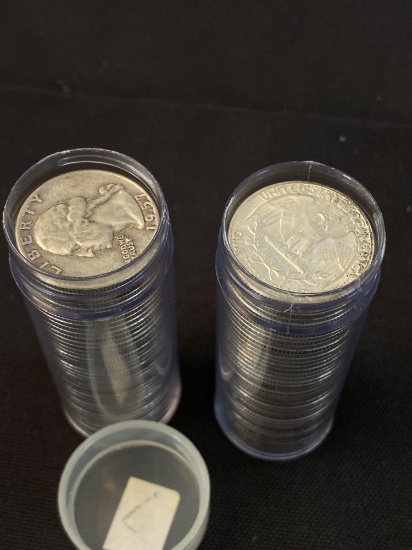 1 Lot of 80 Washington Silver Quarters