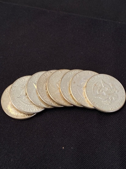 1 Lot of 6 Half Dollars