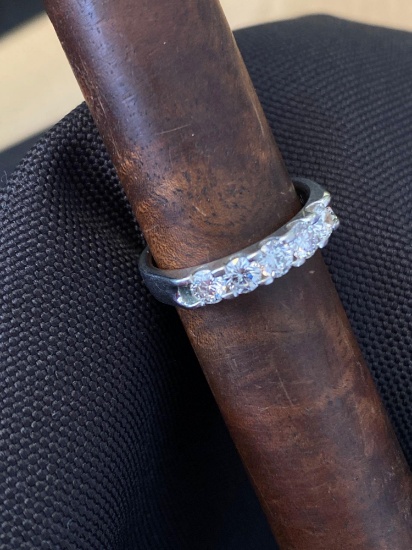 5 Diamond and Platinum Wedding Band