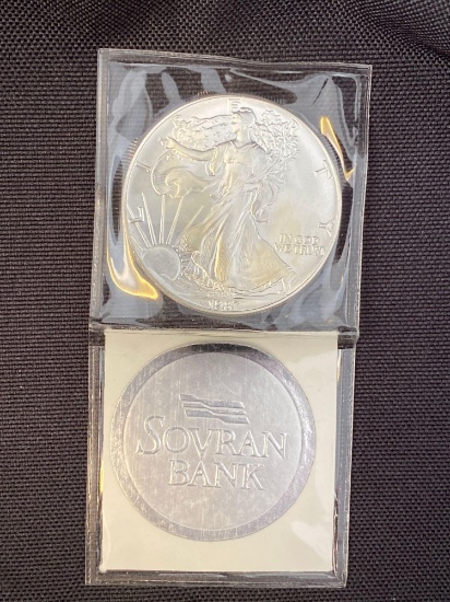 Silver Walking Liberty Dollar Coin