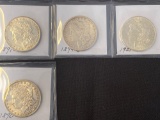 1 Lot of 4 Morgan Dollars
