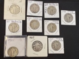 1 Lot 10 Standing Liberty Quarters
