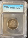 1860 Seated Liberty 25C