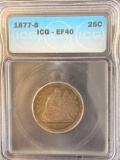 1877-S Seated Liberty Quarter