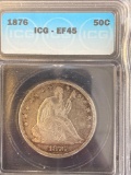 1876 Seated Liberty Half Dollar