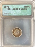 1870 Seated Liberty Half Dime