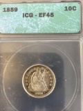1859 Seated Liberty Dime