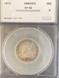 1873 Seated Liberty Quarter with Arrows