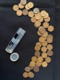 1 Roll of Approximately 50 Wheat Pennies