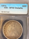 1872 Seated Liberty Half Dollar