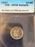 1837 Seated Liberty Half Dime