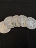 1 Lot of 5 Silver Commemorative Rounds