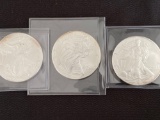 1 Lot of 3 Walking Liberty Silver Dollars