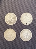 1 Lot of 4 Seated Liberty Quarters