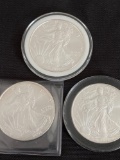 1 Lot of 3 Walking Liberty Silver Dollars