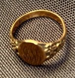Ladies Signet Ring with initials