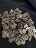 1 Lot of Approximately 250 Nickles