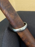 14K White Gold Wedding Band